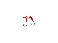 Jerry's Painted Round Head Jig. Bronze Hook, 10pk., 1/32oz Red