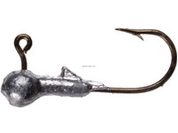 Jerry's Unpainted Round Head Jig. Bronze Hook, 10pk., 1/32oz