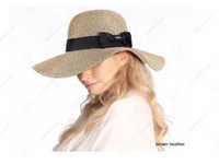 Ladies CC foldable Straw Sun Hat
