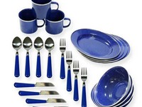 Stansport 4-Person 24Pc. Enamel Camp Set