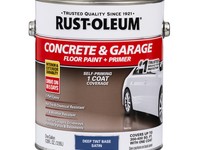 Rust-Oleum Concrete & Garage Satin Deep Tint Base Water-Based Acrylic Concrete Floor Paint 1 gal