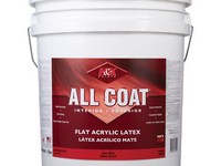 H&K Paints All-Coat Flat White Water-Based Paint  Exterior and Interior 5 gal