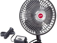 Custom Accessories 12 V Black Oscillating Fan 1 pk