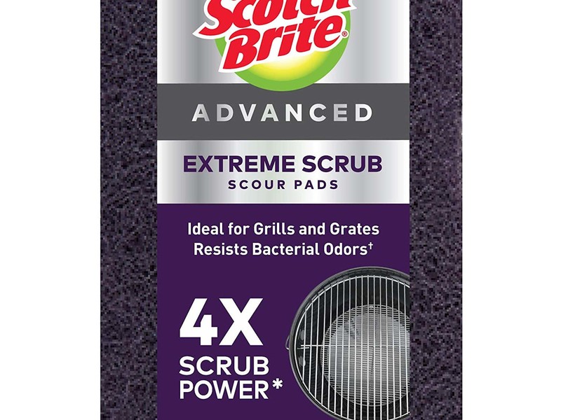 Scotch-Brite Extreme Scrub Heavy Duty Scouring Pad For Grill 4.4 in. L 2 pk