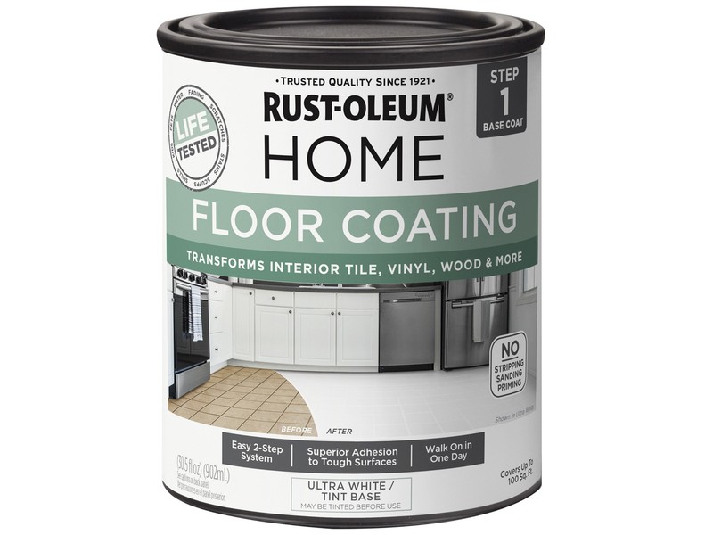 Rust-Oleum Home Floor Coating Ultra White Tint Base Floor Coating Step 1 1 qt