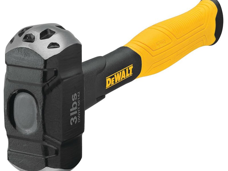 DeWalt 3 lb Steel Drilling Hammer 8-3/4 in. Fiberglass Handle