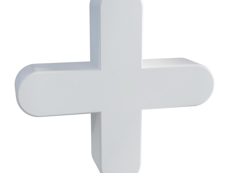 QEP 0.77 in. H X 0.77 in. W X 0.120 in. L Plastic Tile Spacer 500 pc