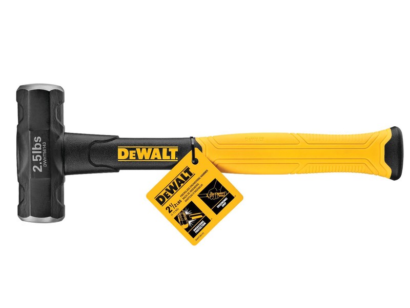 DeWalt 2.5 lb Steel Engineering Hammer 8-3/4 in. Fiberglass Handle