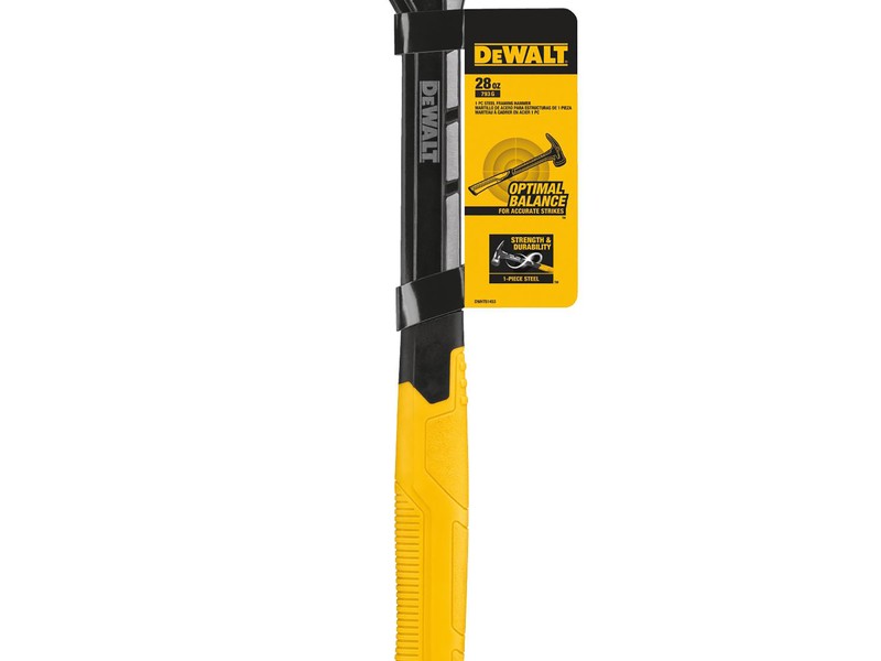 DeWalt 28 oz Checkered Face Framing Hammer 8-1/2 in. Steel Handle