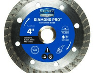 Century Drill & Tool 4 in. D Diamond Turbo Diamond Saw Blade