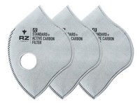 RZ Mask Multi-Purpose Replacement Active Carbon Filter F1 Gray L 3 pc