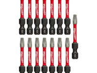 Milwaukee Shockwave Square Recess 2  S X 2 in. L Impact Power Bit Steel 15 pc