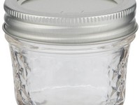 4oz Jelly Jar w/Ring & Lid 4pk