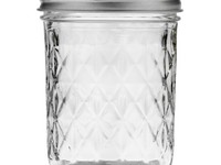 Quilted Jelly Jars 8oz - 12pk