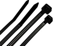 Steel Grip 4 and 8 in. L Black Cable Tie 200 pk