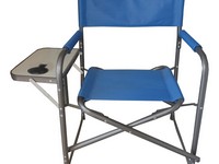 Caddis Sports Folding Director Chair with Side Table