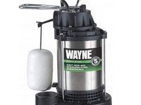 Wayne 1/2 HP 5100 gph Stainless Steel Vertical Float Switch AC Top Submersible Sump Pump