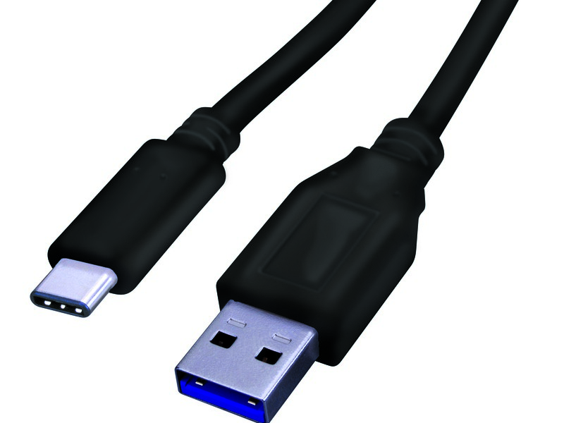 Fabcordz USB to Type C Charge and Sync Cable 6 ft. Black