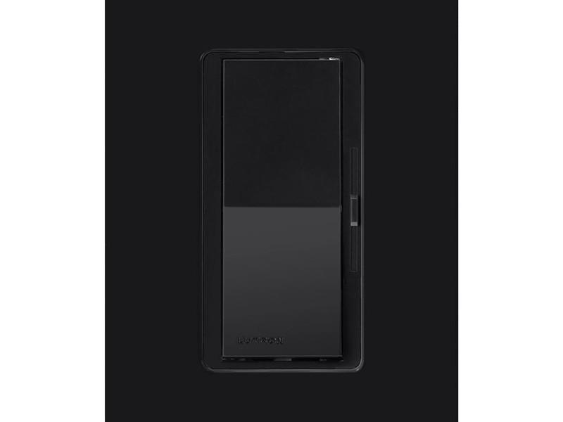 Lutron Diva Black 600 W 3-Way Dimmer Switch 1 pk