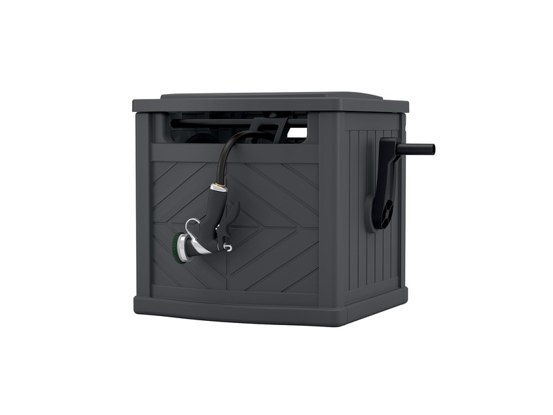 Suncast 150 ft. Gray In Ground Hideaway Hose Reel