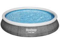 Bestway Fast Set 13ft x 33in. Round Inflatable Pool Set