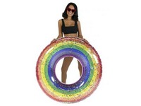 PoolCandy Classic Rainbow Glitter Jumbo Pool Tube