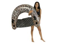 PoolCandy Inflatable Pool Leopard Print Sun Chair