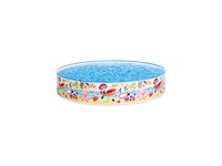 Intex 117 gal Round Plastic Snapset Pool 10 in. H X 5 ft. D