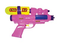 Water Sports CSG X2 Dual Stream Plastic Assorted Water Gun 11 in. L