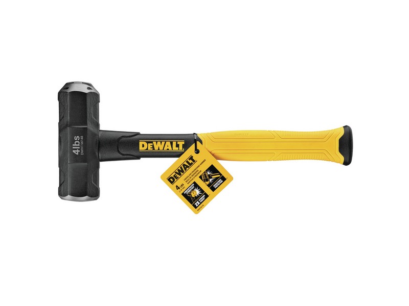 DeWalt 4 lb Steel Engineer Hammer 12 in. Fiberglass Handle