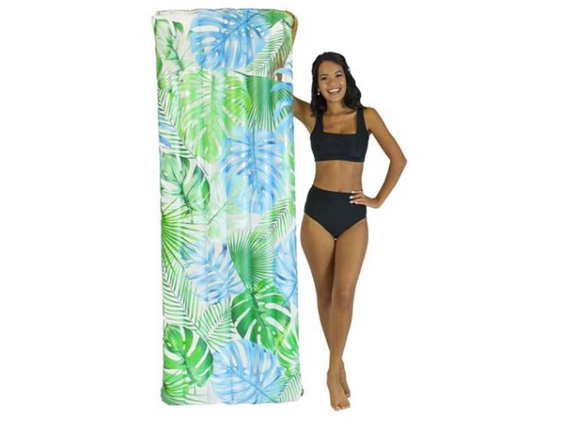 PoolCandy Inflatable Tropical Palms Print Pool Raft