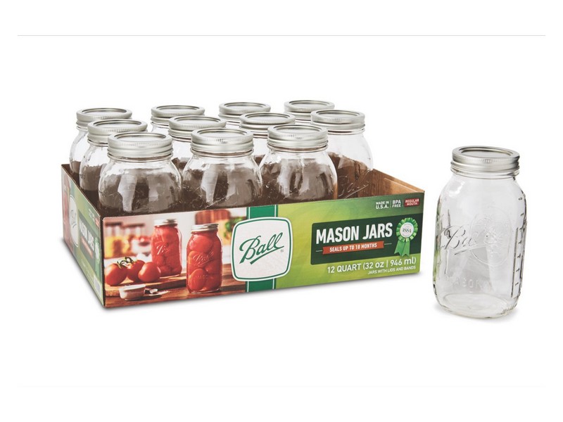 Ball Regular Mouth Mason Jar 32 oz 12 pk