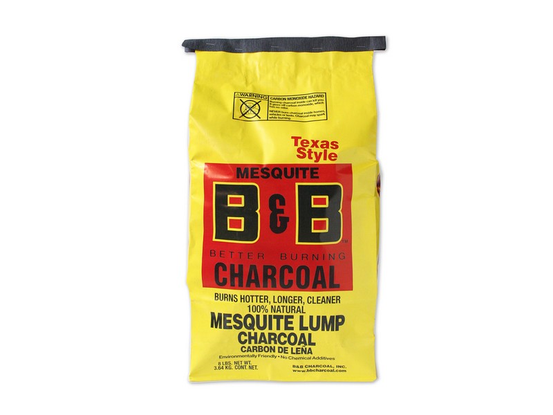 B&B Charcoal All Natural Mesquite Lump Charcoal 8 lb