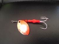 VIP Outdoors #3.5 Hex Cascade "Crimson" Salmon spinner