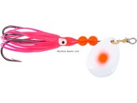 Hildebrandt Salmon Spinner with Squid Pearl Red Dot Blade Red Yamashita