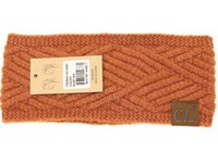 C.C Beanie Diagonal Criss-Cross Pattern Head Wrap