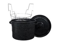 Granite Ware Canner with lid & Jar Rack 21.5 qt 3 pc