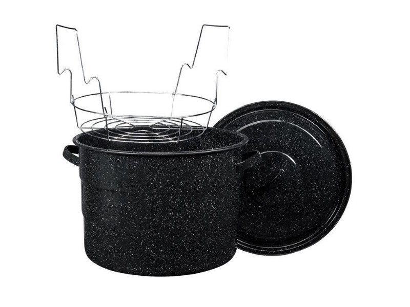 Granite Ware Canner with lid & Jar Rack 21.5 qt 3 pc