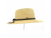Ladies CC Panama Braid Brim Hat Nat
