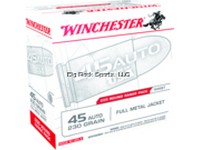 Winchester USA45W Pistol Ammo 45 230 Grain