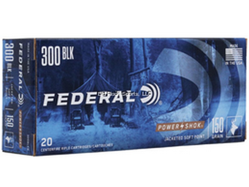 Federal 300BLKB Power-Shok Rifle Ammo 150 Grain