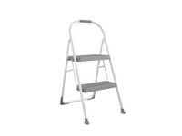 Cosco 37.09 in. H X 16.77 in. W X 2.83 in. D 225 lb. capacity 2 step Steel Folding Step Stool