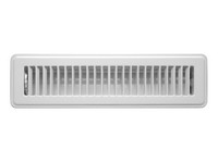 Tru Aire 2 in. H X 12 in. W 2-Way Powder Coat White Steel Floor Register