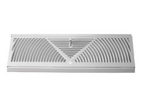 Tru Aire 4-1/2 in. H X 18 in. W 3-Way Powder Coat White Steel Baseboard Diffuser