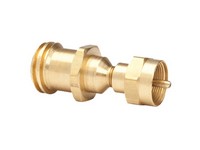 Mr. Heater Steak Saver 1 in. D Brass 20 Female Throwaway Cylinder Thread x Female P.O.L. and Acme Th