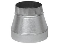 Imperial 4 in. D X 3 in. D Galvanized Steel Furnace Pipe Reducer