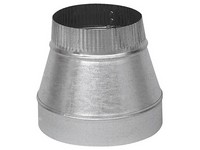 Imperial 5 in. D X 4 in. D Galvanized Steel Furnace Pipe Reducer