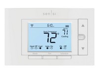 Emerson Sensi Built In WiFi Heating and Cooling Push Buttons Smart Thermostat