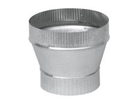 Imperial 5 in. D X 6 in. D Galvanized Steel Furnace Pipe Reducer