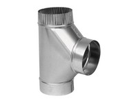 Imperial 4 in. S X 4 in. S X 4 in. S Galvanized Steel Furnace Pipe Tee